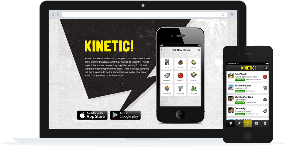 Kinetic iphone app developed by sentia