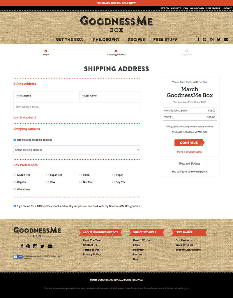 Gmb checkout