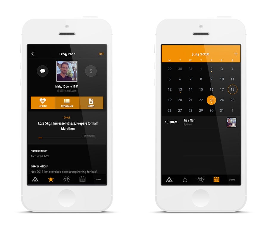 Home screen on aft iphone app development by sentia